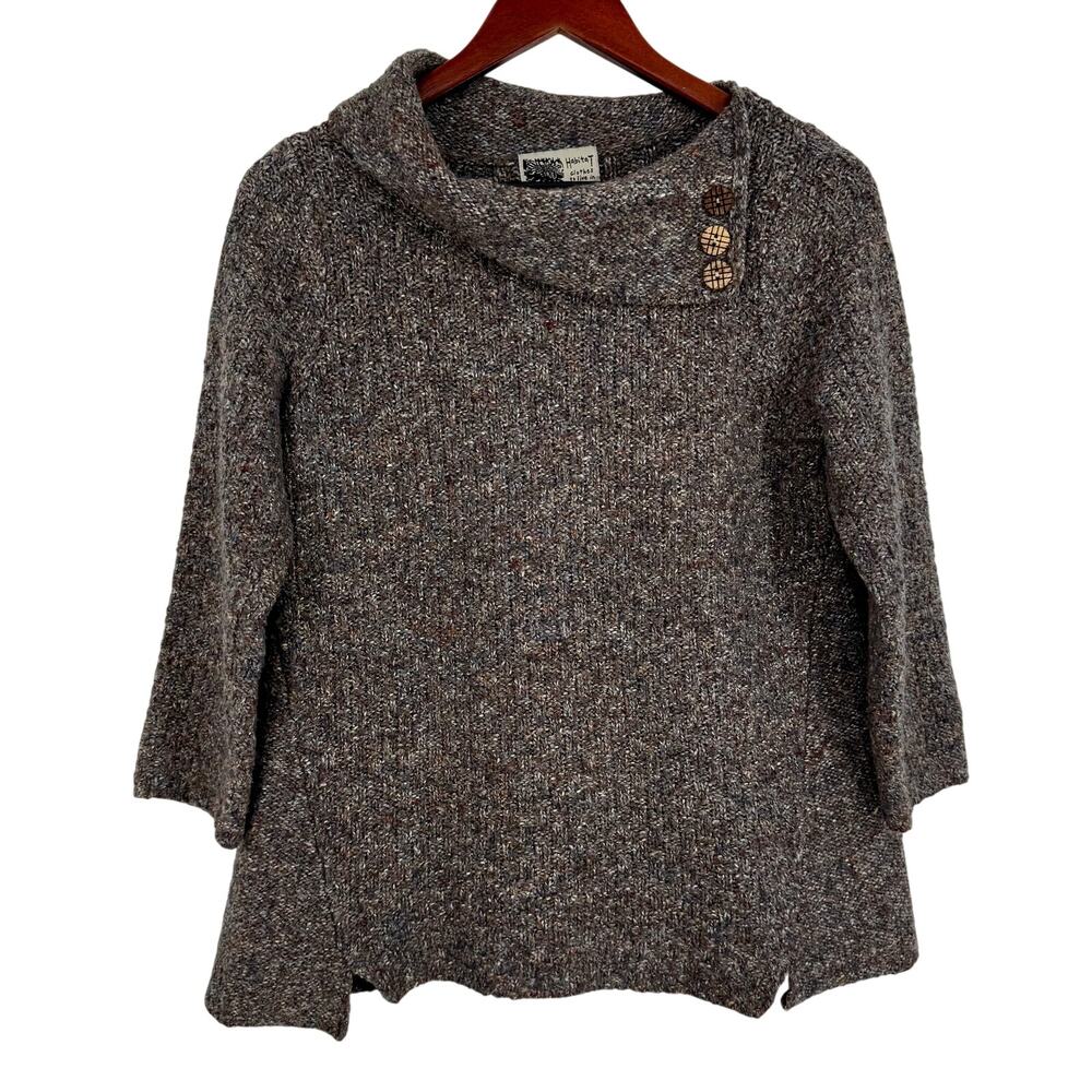 Habitat Sz Small Cozy Knit Wearable Art to Wear Winter Sweater Blouse Shirt Top